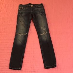 True Religion Distressed Skinny Jeans